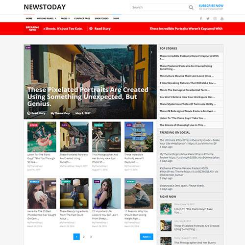 NewsToday WordPress Theme