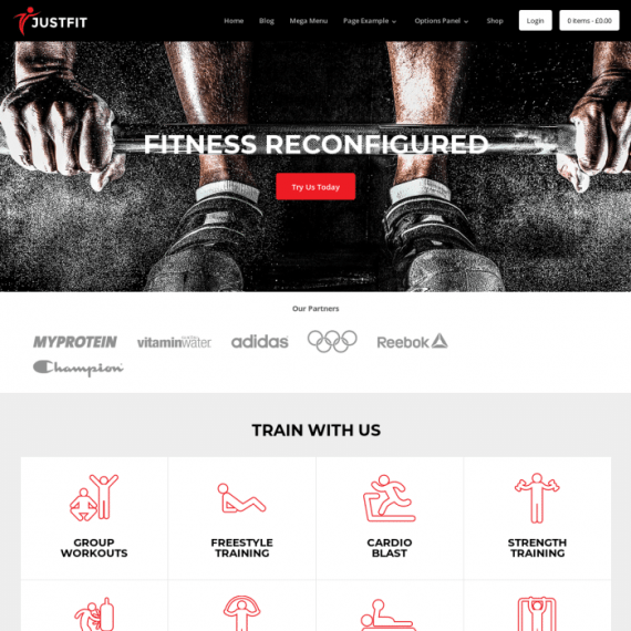 JustFit WordPress Theme