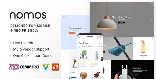 Nomos Theme Modern AJAX Shop Designed For Mobile And SEO Friendly