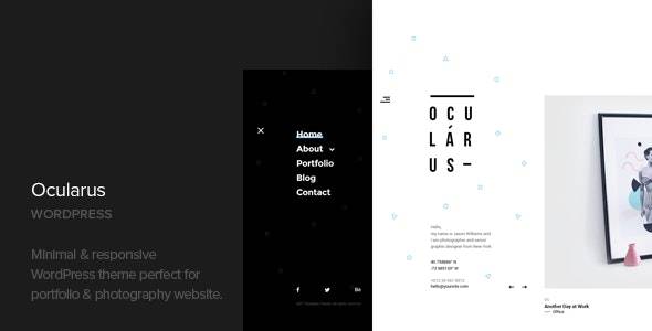 Ocularus v1.7 Minimal Photography WordPress Theme Download