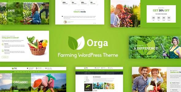 Orga v.2.0 – Organic Farm & Agriculture WordPress Theme Download