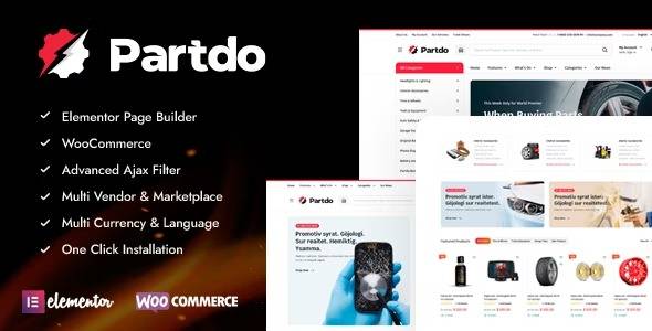 Partdo v1.1.8 – Auto Parts and Tools Shop WooCommerce Theme (Updated)