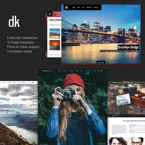 Photography WordPress Theme | DK for Photography v2.9.1 Download