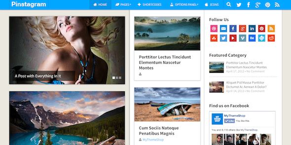 MyThemeShop Pinstagram WordPress Theme v1.4.9 Download