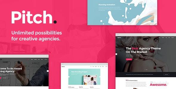 Pitch v.3.4.2 – Digital Agency & Freelancer WordPress Theme Download