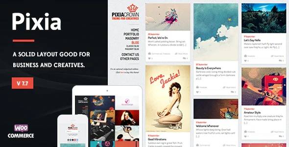 Pixia – v.7.1 Showcase WordPress Theme Download