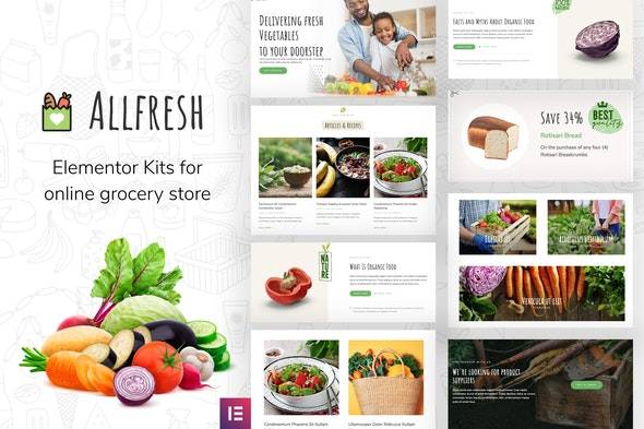 Allfresh Elementor Template Kit