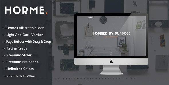 Horme – v.1.0 Clean One Page WordPress Theme Download