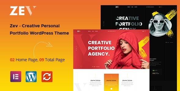 Zev – v1.0.7 Creative Personal Portfolio WordPress Theme Download