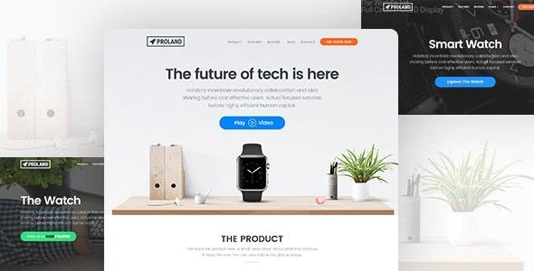 Proland – v.1.8.0 Product Landing Page WordPress Theme Download