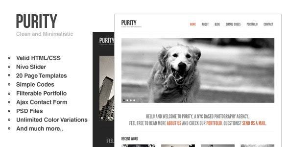 Purity v4.5.1 – Responsive Minimal & Bold WordPress Theme Download