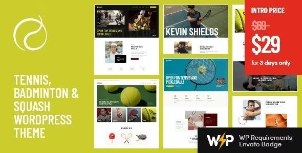 Racquet v1.3.0 – Tennis, Badminton & Squash WordPress Theme