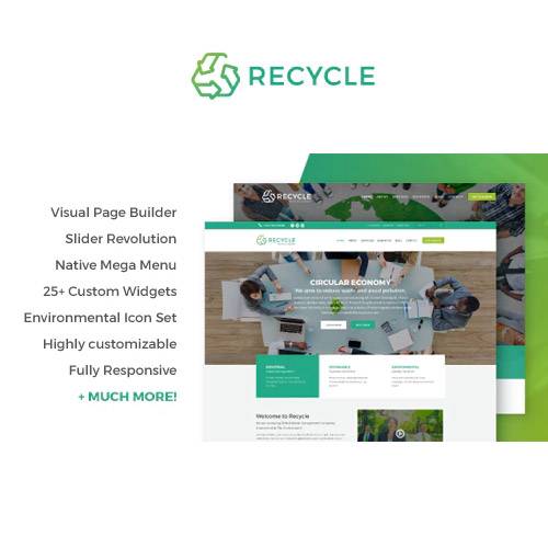 Recycle – v1.9.1 Environmental & Green Business WordPress Theme Download