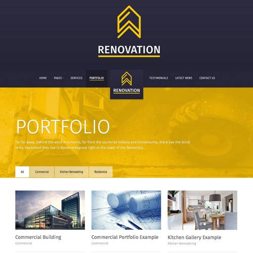 Renovation – v3.5 Construction Company WordPress Theme Download