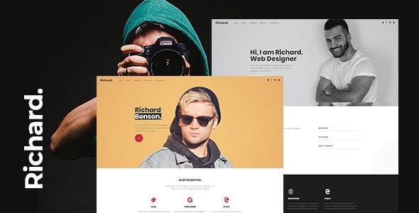 Richard v.1.0 – Onepage Personal WordPress Theme Download