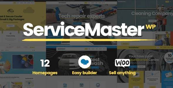 ServiceMaster v.1.3.2 Service Businesses WordPress Theme Download