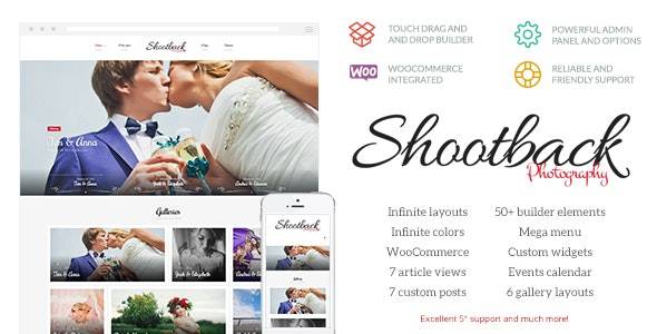 Shootback v.1.1.5 – Retina Photography WordPress Theme Download