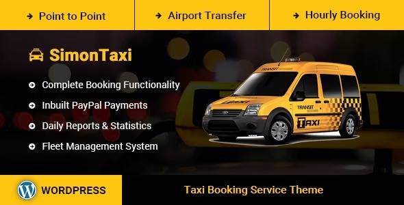 SimonTaxi Taxi Booking WordPress Theme Nulled