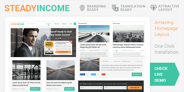 SteadyIncome WordPress Theme