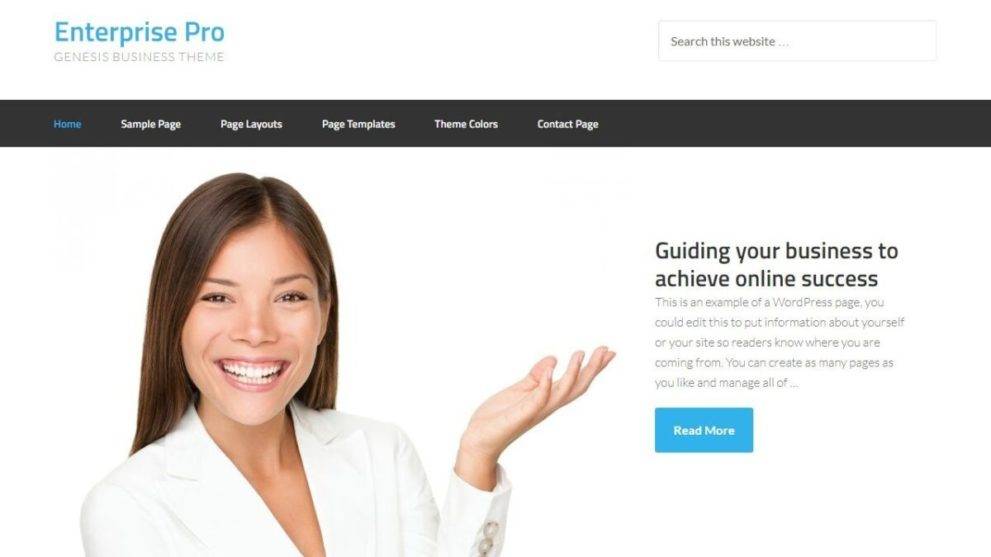 Enterprise pro Wordpress theme