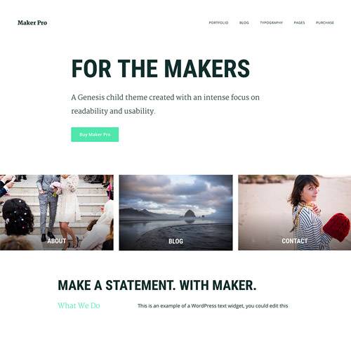 StudioPress Maker Pro Genesis WordPress Theme v1.0.1 Download