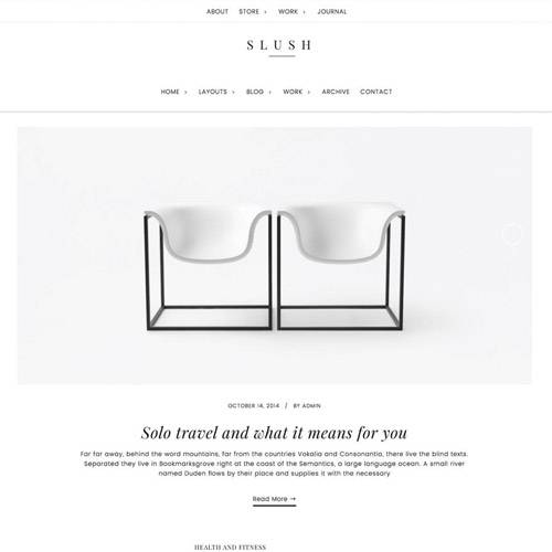 Slush Pro wordpress theme