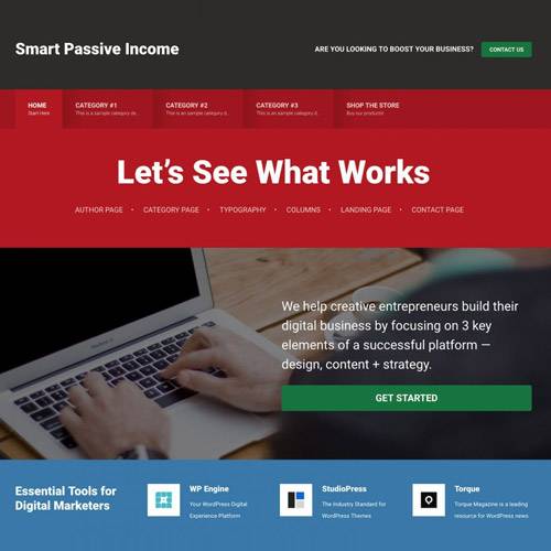 StudioPress Smart Passive Income Pro Genesis WordPress Theme v1.1.3 Download