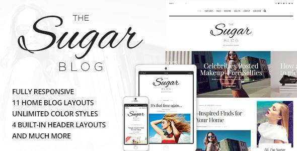 Sugar – v3.0 Clean & Personal Blog WordPress Theme Download