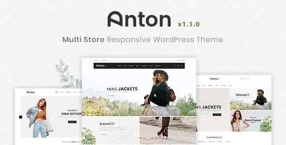 Anton v.1.1.0 – Multi Store Responsive WordPress Theme Download