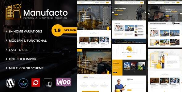 Manufacto – v3.1 Factory WordPress Theme Download