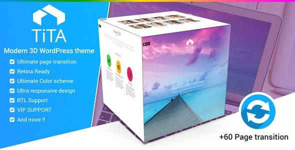 Tita v.3.3 – 3D Modern WordPress Theme Download