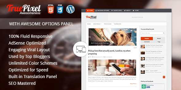 TruePixel WordPress Theme by MyThemeShop v4.2.3 Download