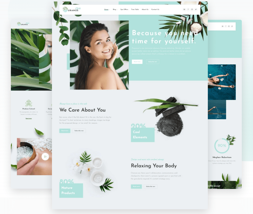 Uranus v.1.3.0 – Wellness Spa Health Body Care and Massagist WordPress Theme Download