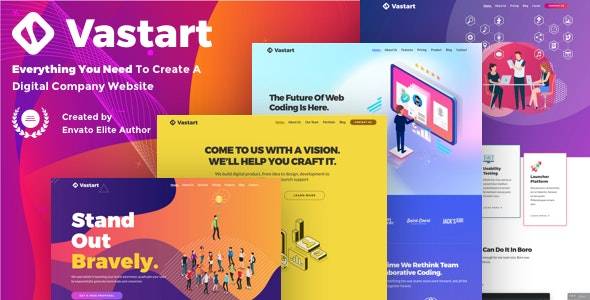 Vastart – v1.2.47 Digital Company & Startup WordPress Theme Download