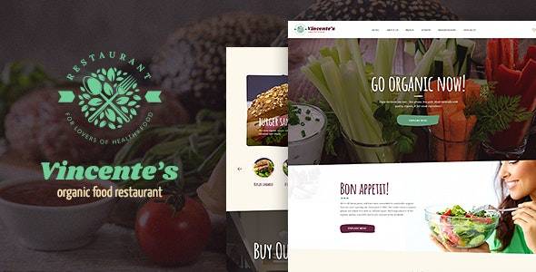 Vincente’s | v1.1.6 Organic Food Restaurant & Eco Cafe WordPress Theme Download