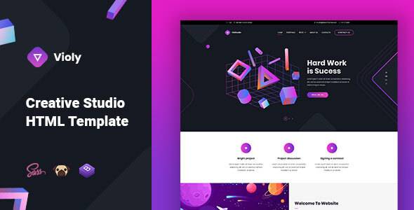 Violy v.1.0 – Creative Studio WordPress Theme Download