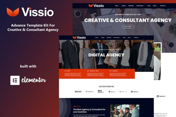 Vissio – Business Elementor Template Kit Download