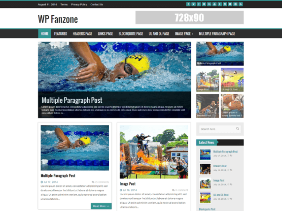 WP Fanzone v.3.2 – Fast & Light WordPress Theme Download