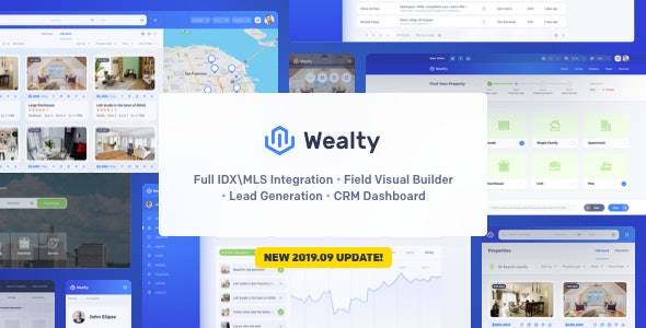 Wealty v.3.1 – Multipurpose Real Estate WordPress Theme Download (Updated)