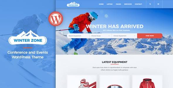 WinterZone v.1.4 – Ski & Winter Sports WordPress Theme Download