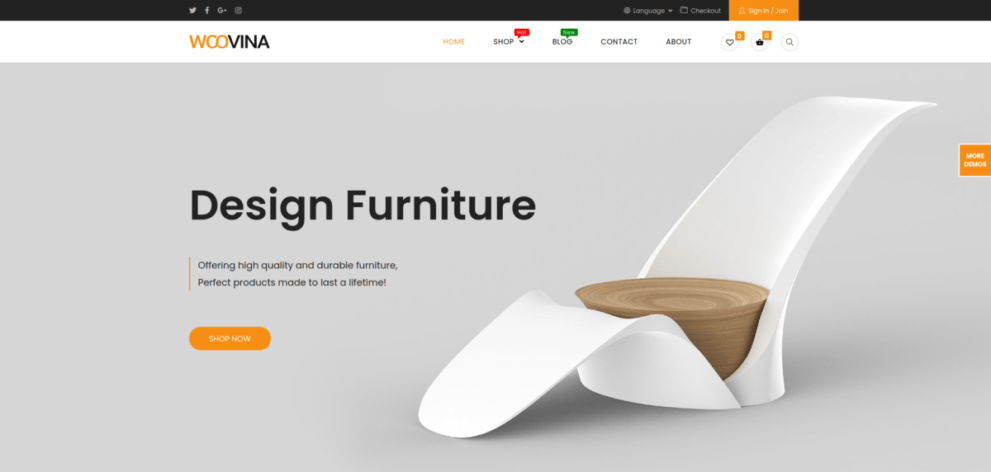 Woovina v.4.7.4 WooCommerce WordPress Theme Download