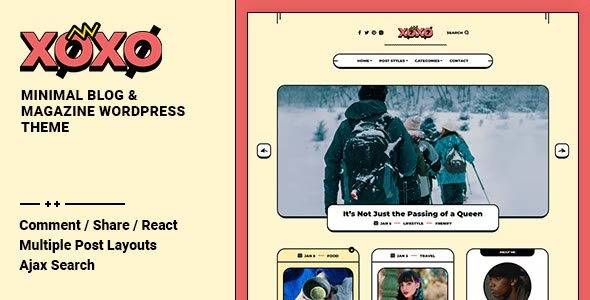 Xoxo Theme v1.1.3 – Blog & Magazine WordPress Theme