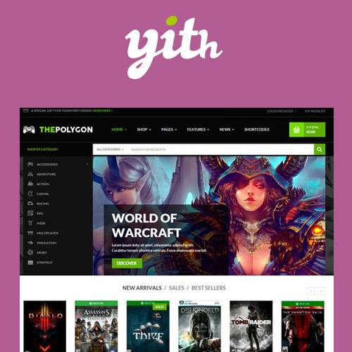 YITH The Polygon – v1.2.5 Video Games WordPress Theme Download