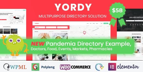 Yordy – v.1.4 Directory Listings WordPress Theme Download (Updated)