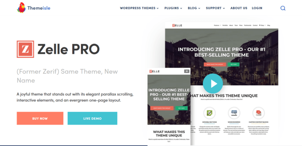 ThemeIsle Zelle Pro WordPress Theme v2.1.6 Download