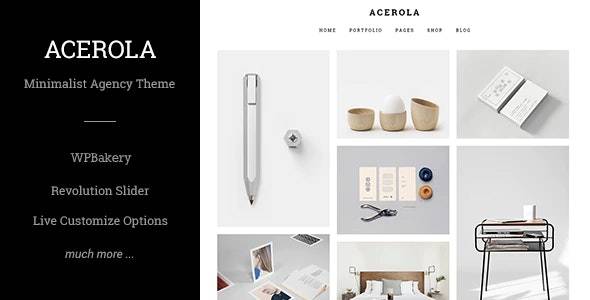 Acerola – v1.6.5 Ultra Minimalist Agency WordPress Theme Download