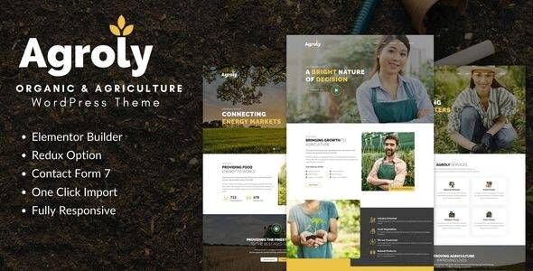 Agroly – v1.0 Organic & Agriculture Food WordPress Theme Download