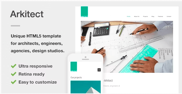 Arkitect v1.0 – A Professional HTML5 Template for Architects and Engineers