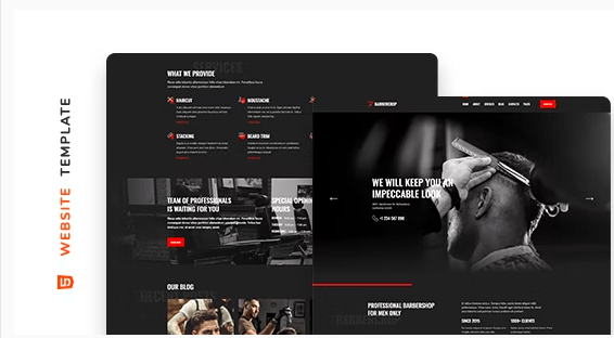 Barbercrop – Hairdressing Website Template