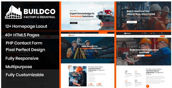 Buildco v1.0 – Factory, Industrial & Construction Template